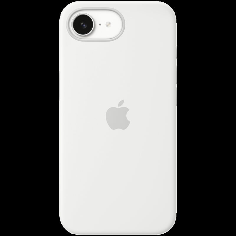 iPhone 16e Silicone Case – White