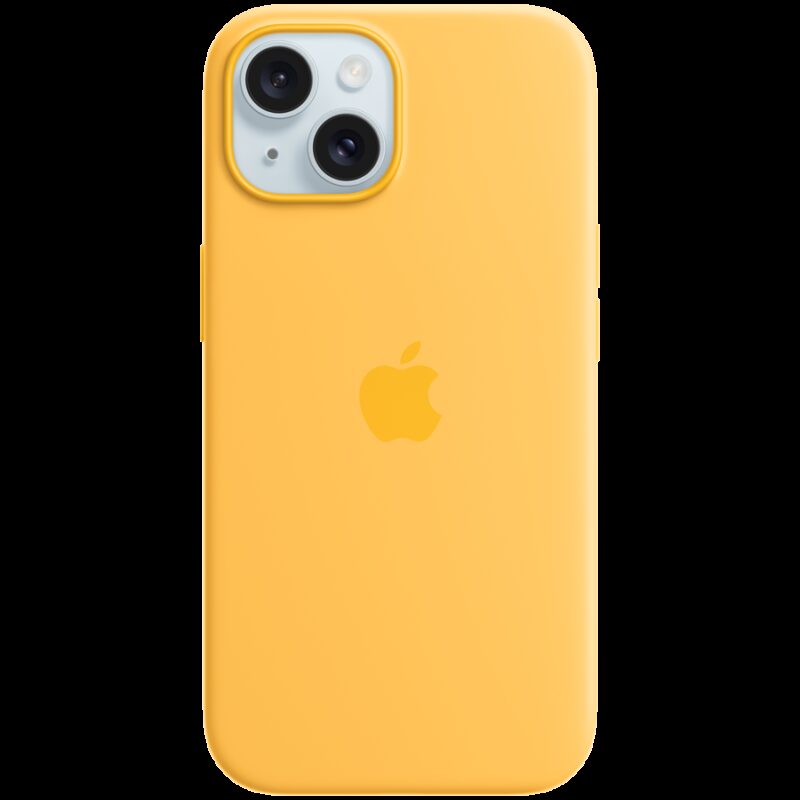 iPhone 15 Silicone Case with MagSafe – Sunshine,Model A3123