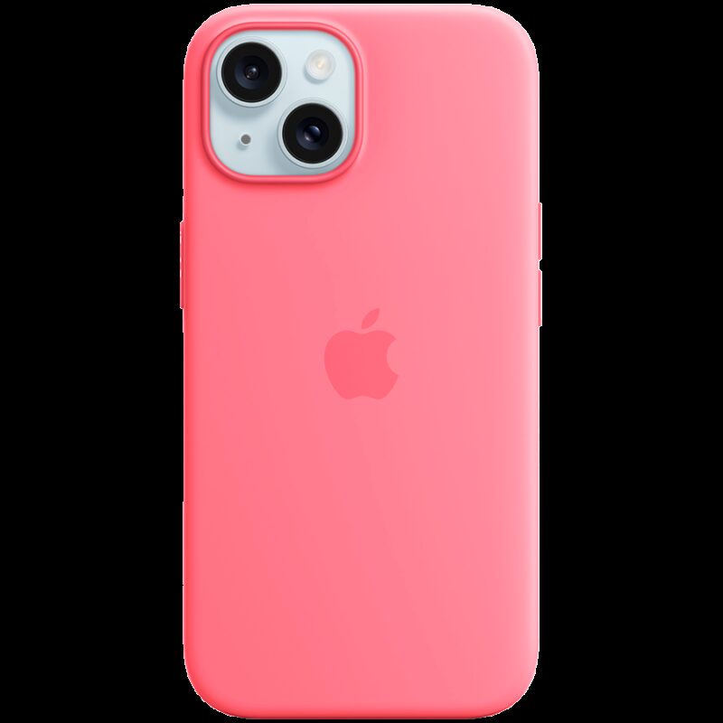 iPhone 15 Silicone Case with MagSafe – Pink, Model A3123