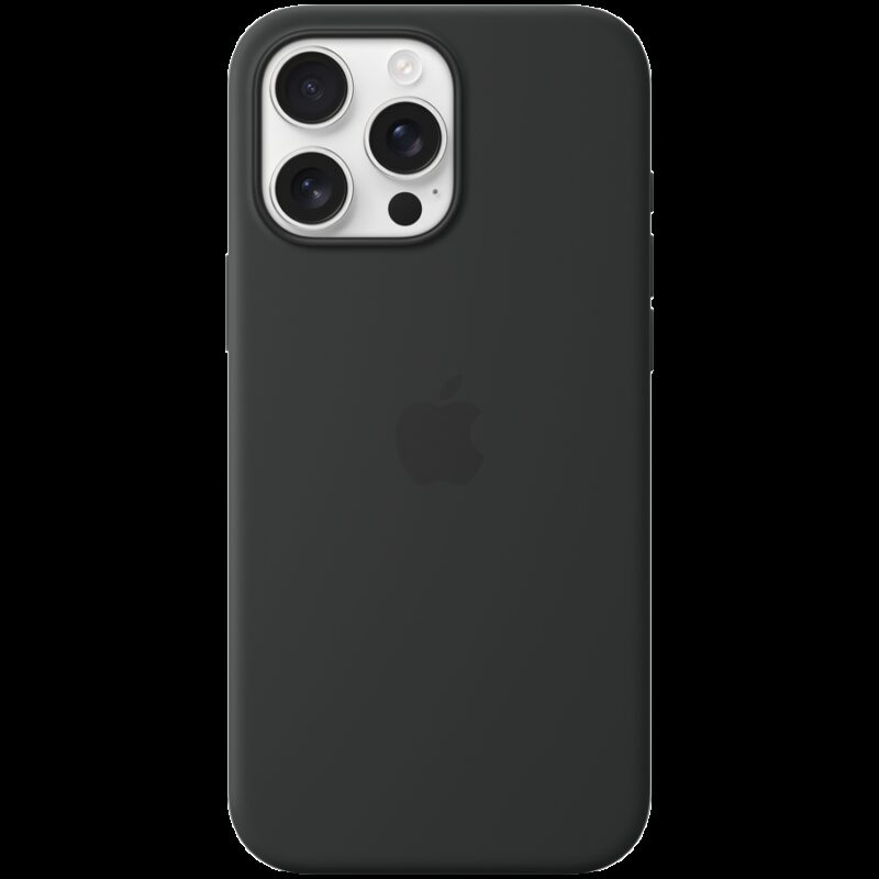 iPhone 16 Pro Max Silicone Case with MagSafe – Black,Model A3316