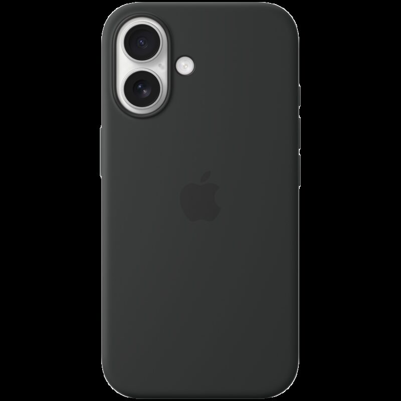 iPhone 16 Silicone Case with MagSafe – Black,Model A3313