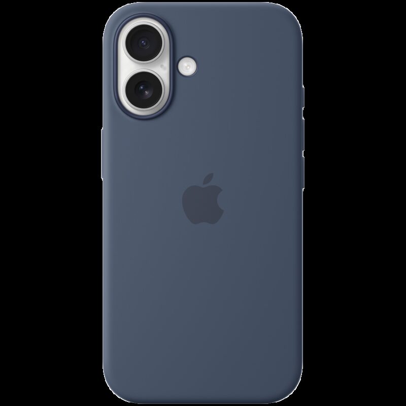 iPhone 16 Silicone Case with MagSafe – Denim,Model A3313