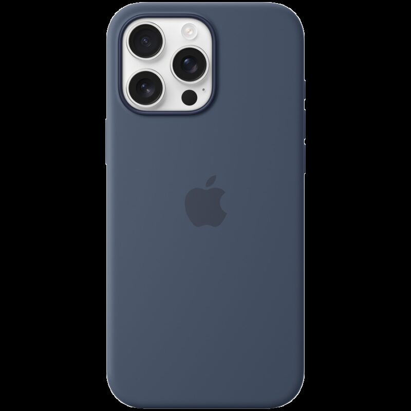 iPhone 16 Pro Max Silicone Case with MagSafe – Denim,Model A3316