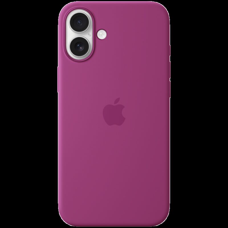 iPhone 16 Plus Silicone Case with MagSafe – Fuchsia,Model A3314