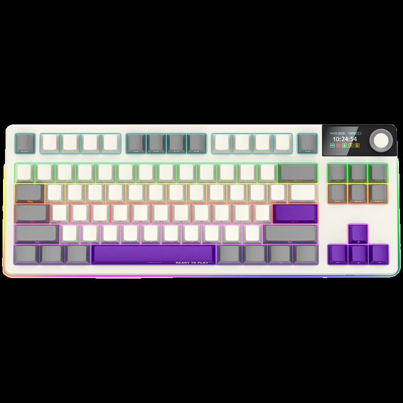 LORGAR KBP70TKLW, Wireless TKL Mechanical Gaming Keyboard Pro, Beige, EN layout