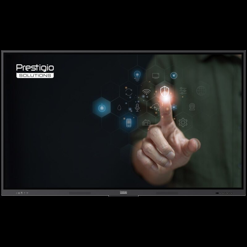 PRESTIGIO SOLUTIONS Multiboard 65″ Light Series UHD 4K, Android 13, Dual Wi-Fi, 40TP, touch pen