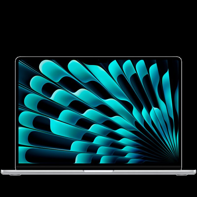 15-inch MacBook Air: Apple M4 chip with 10-core CPU and 10-core GPU, 24GB, 512GB SSD – Silver,Model A3241
