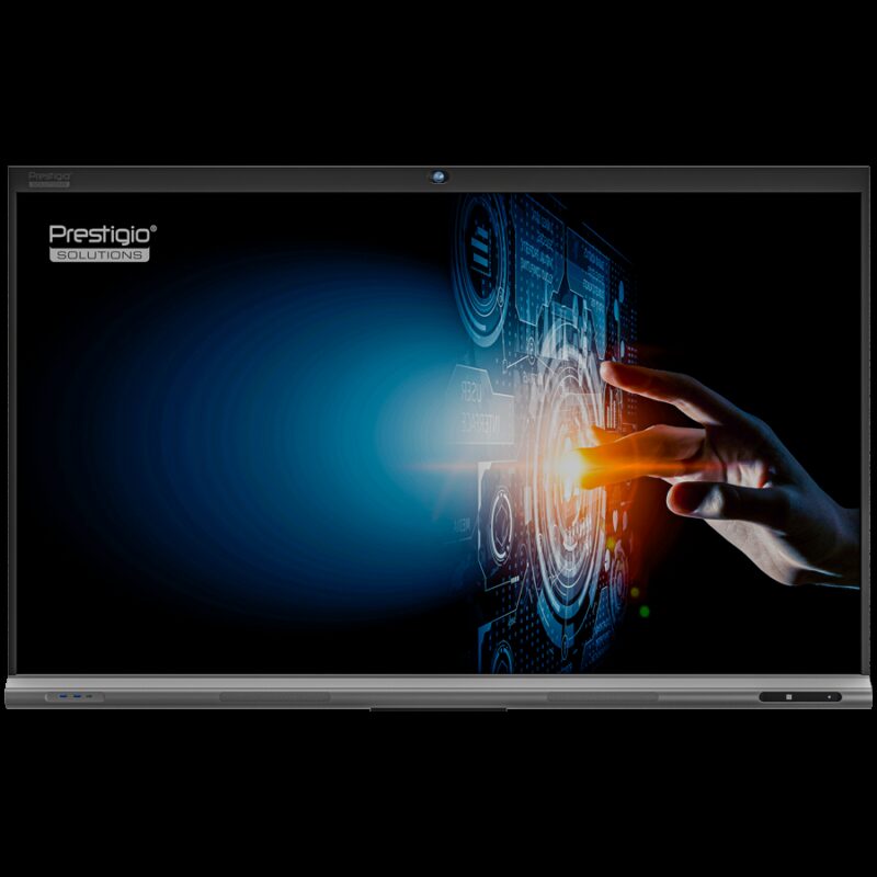 PRESTIGIO SOLUTIONS Multiboard 86″ Light+ Series UHD 4K, Android 11, Wi-Fi, 40TP, NFC, Camera, touch pen