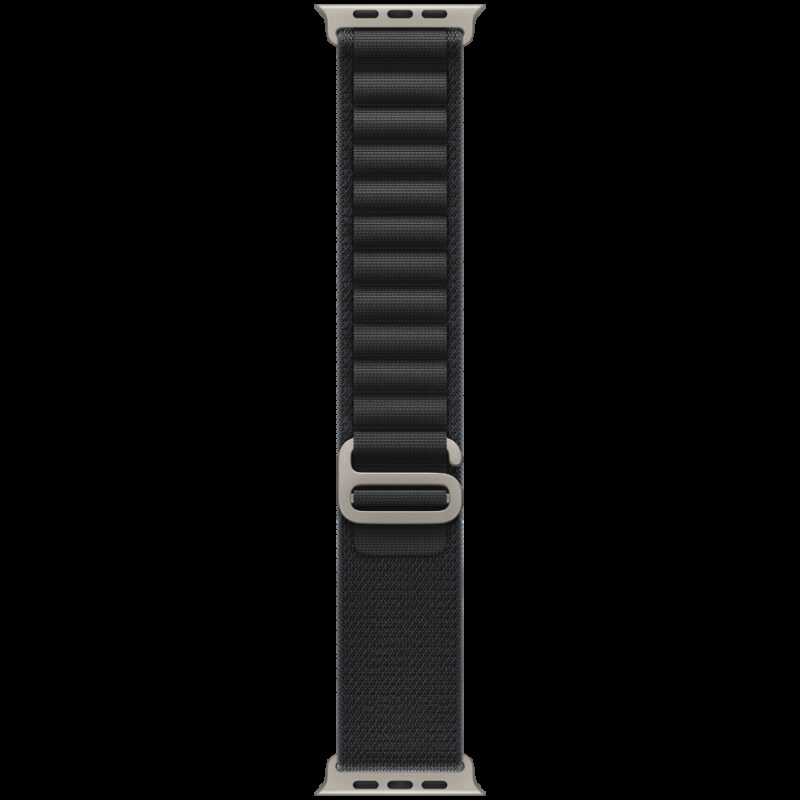 49mm Black Alpine Loop – Large – Natural Titanium Finish
