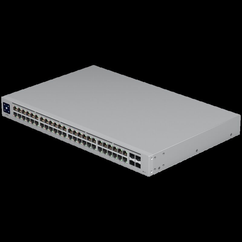 USW-48-PoE is 48-Port managed PoE switch with (48) Gigabit Ethernet ports including (32) 802.3at PoE+ ports, and (4) SFP ports. Powerful second-generation UniFi switching.