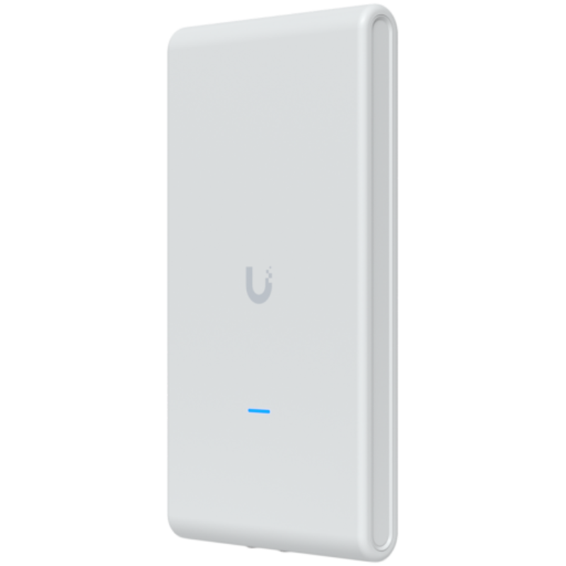 Ubiquiti U6-Mesh-Pro-EU Indoor/outdoor WiFi 6 AP with 4 spatial streams, an integrated super antenna, and a gigabit passthrough port