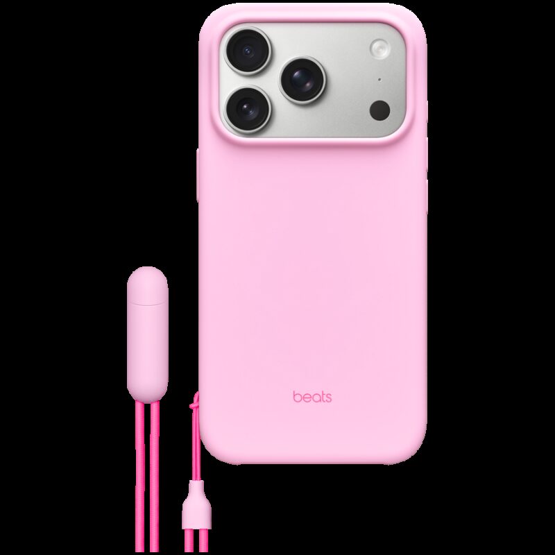 Beats iPhone 17 Pro Kickstand Case with MagSafe and Camera Control – Pebble Pink,Model A3509