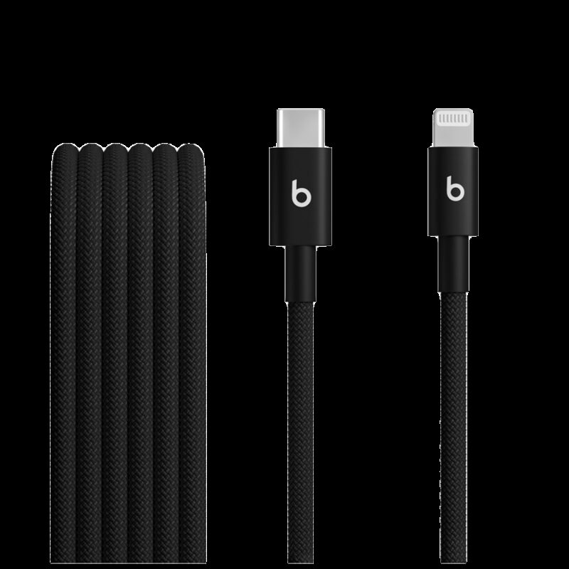 Beats USB-C to Lightning Woven Cable (1.5 m) – Bolt Black
