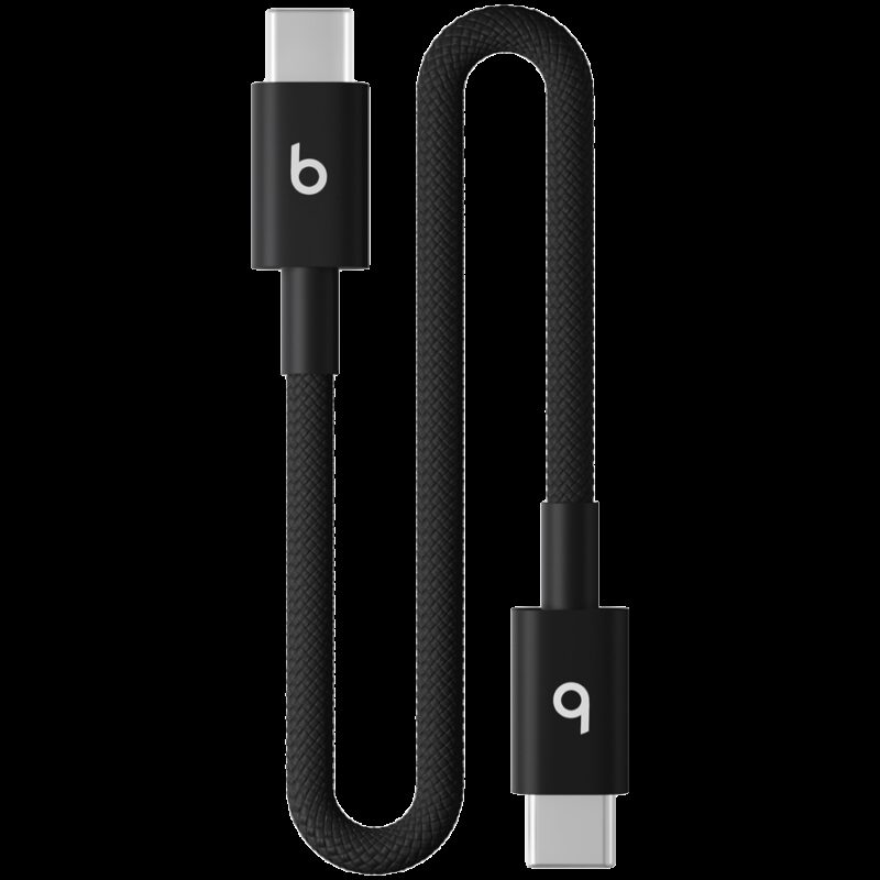 Beats USB-C to USB-C Woven Short Cable (20 cm) – Bolt Black