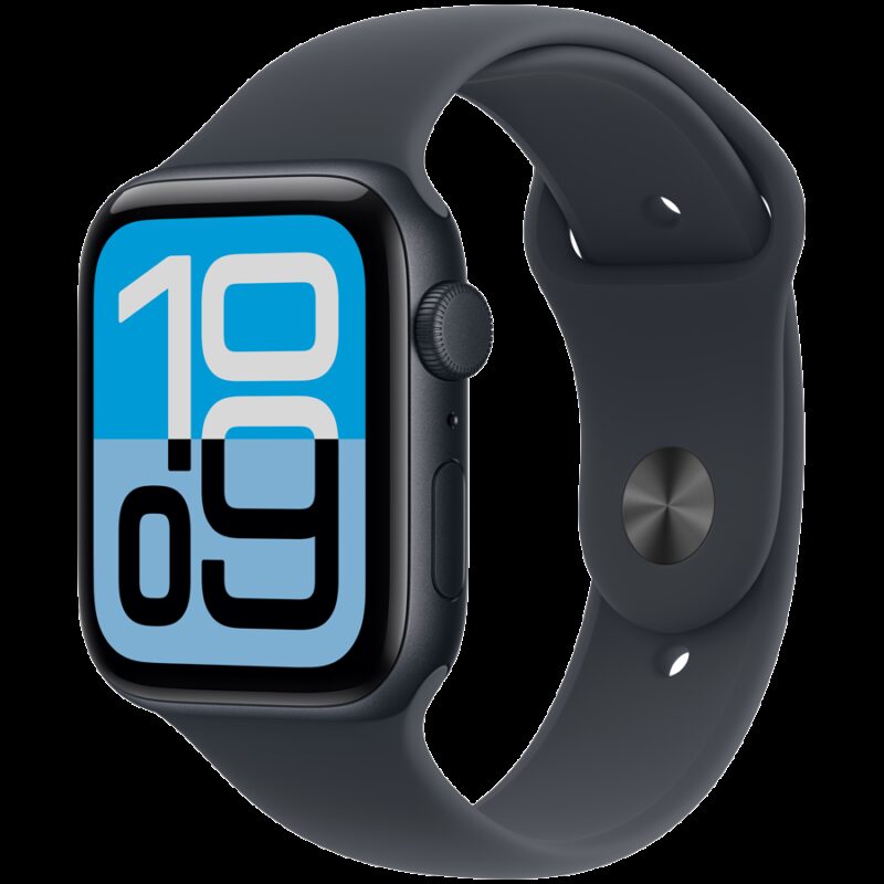 Apple Watch SE 3 GPS 44mm Midnight Aluminium Case with Midnight Sport Band – M/L, Model A3325