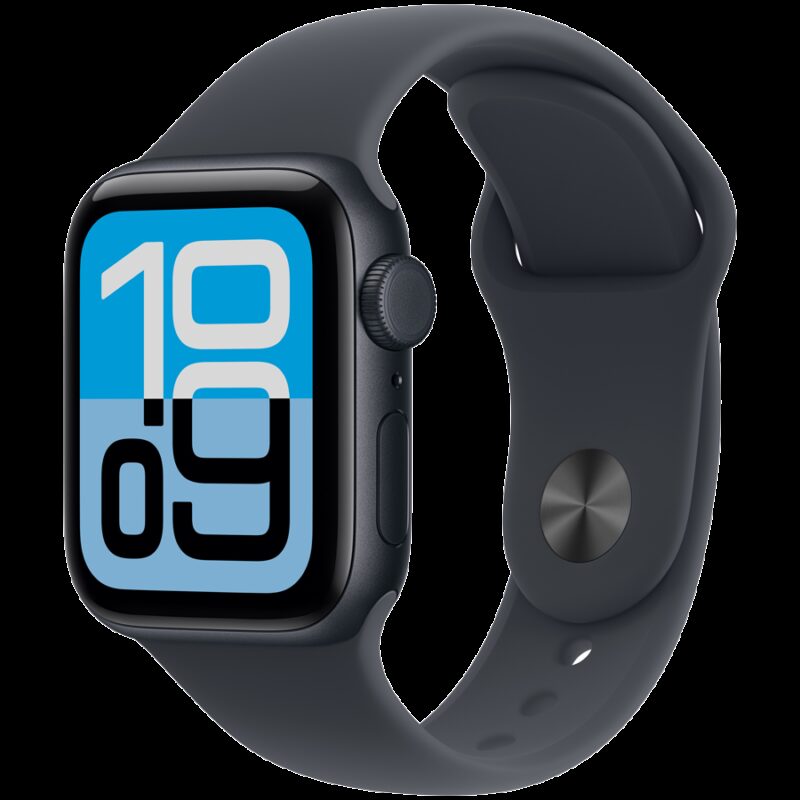 Apple Watch SE 3 GPS + Cellular 40mm Midnight Aluminium Case with Midnight Sport Band – M/L,Model A3326