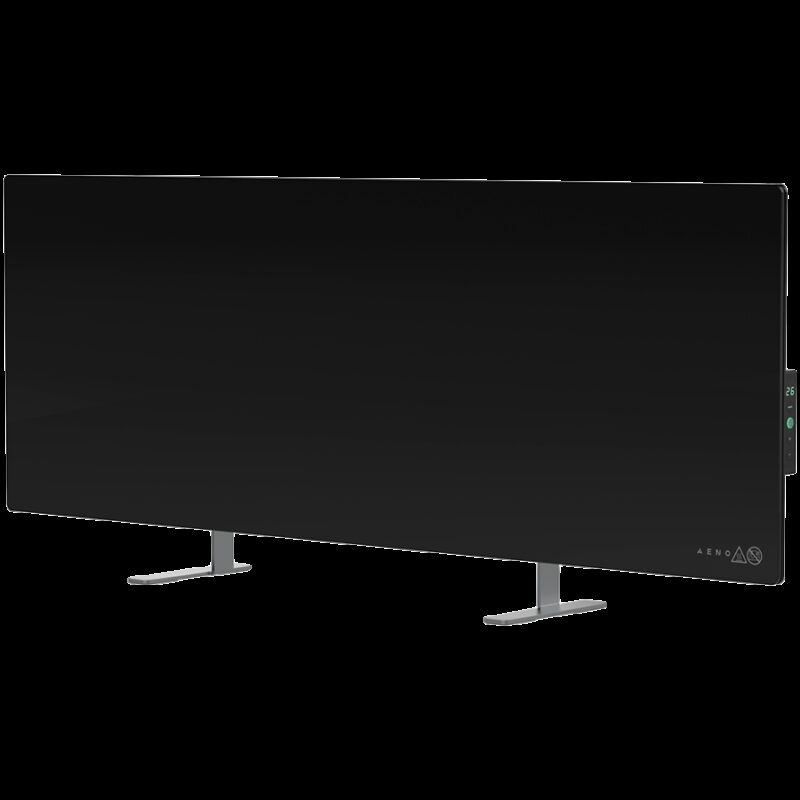 AENO Premium Eco Smart Heater, 700W, Tempered glass, Infrared+convection heating type, Led display Plug type: SOUTH AFRICA (M type), BLACKManufacturer: AENO