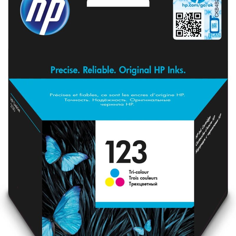 HP 123 Tri-Color Ink Cartridge