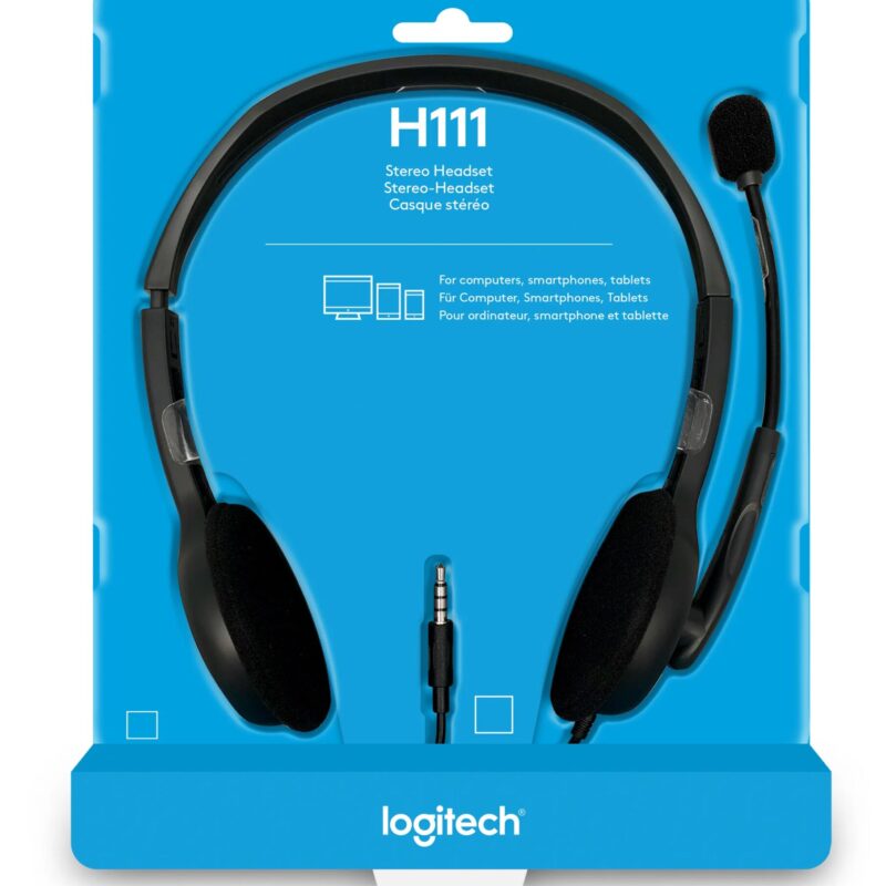 Logitech H111 Black Stereo Combo-Jack Headset