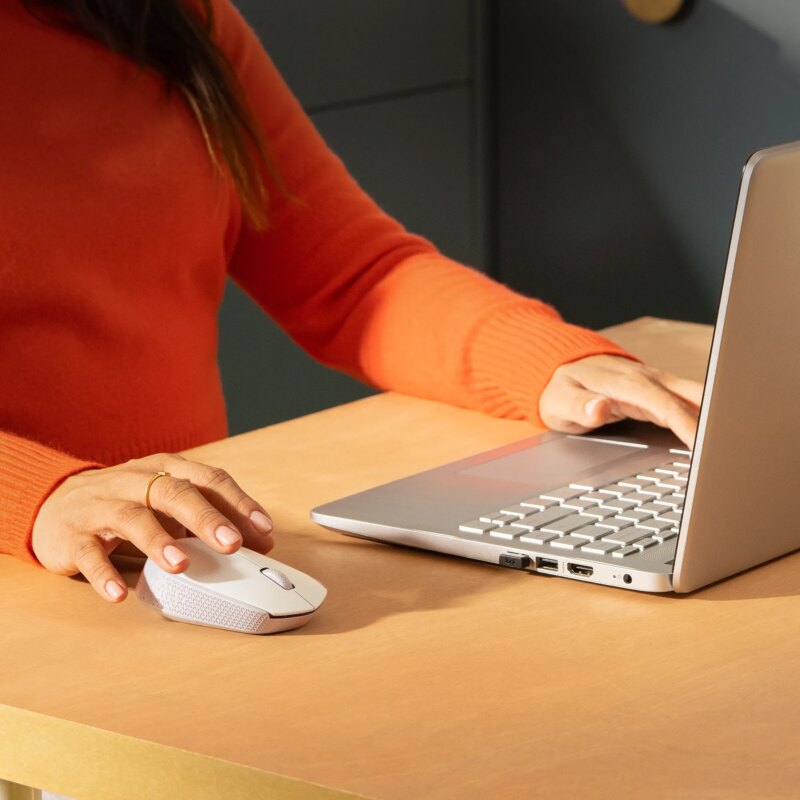 Logitech M171 Off-White Compact & Portable Wireless Mouse