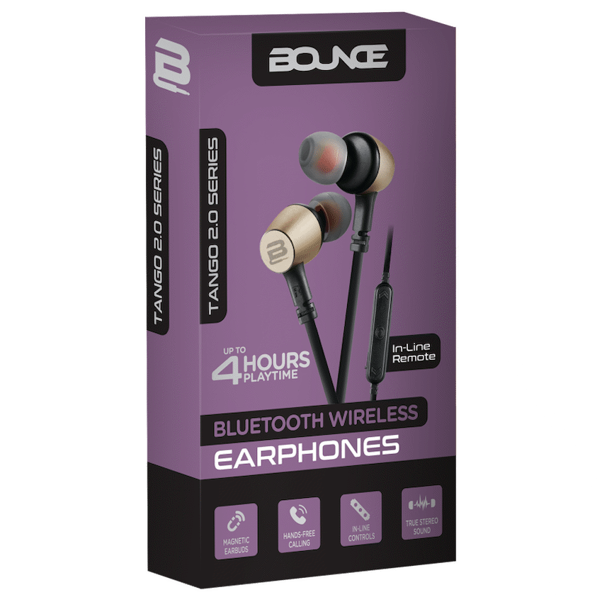 Bounce Tango 2.0 BT Earphone - Black/Gold - Image 3