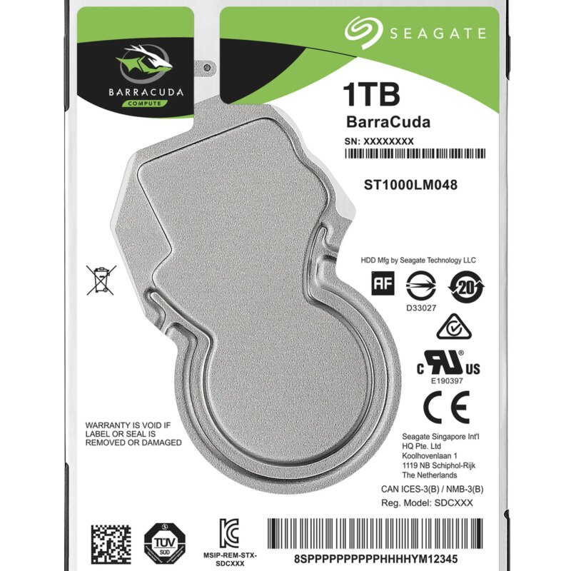 Seagate Barracuda 1TB 2.5″ SATA 7mm Internal HDD