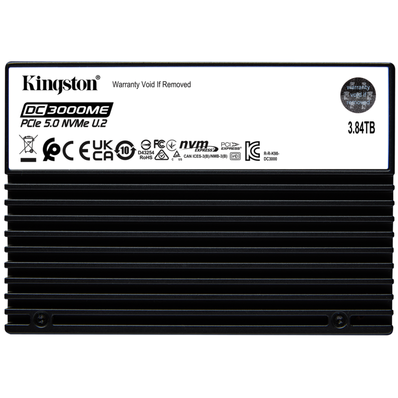 Kingston 3.84TB DC3000ME U.2 PCIe 5.0 NVMe TCG Opal Enterprise SSD