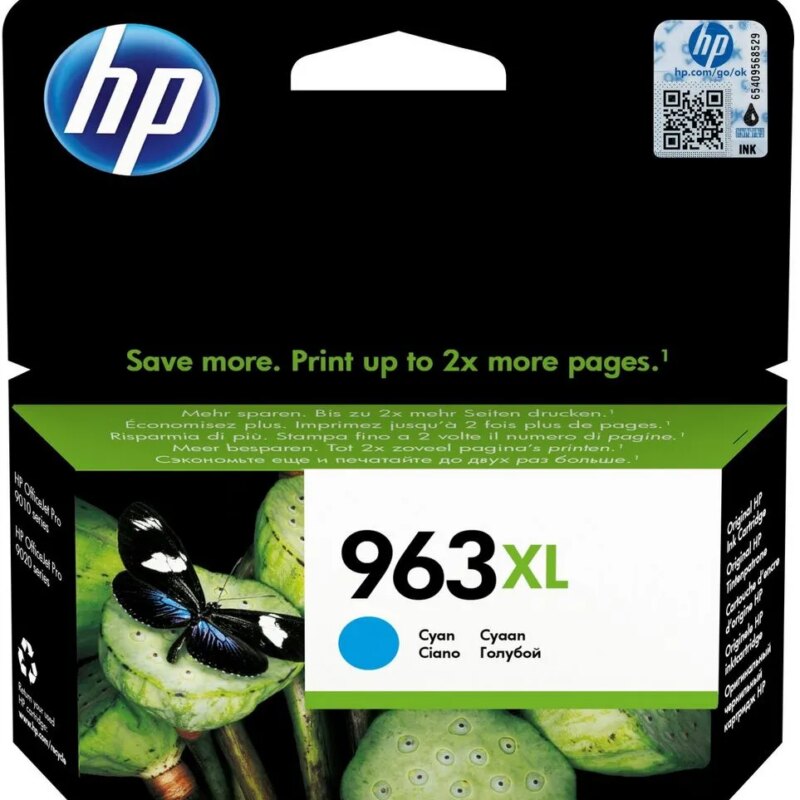 HP 963XL High Yield Cyan Original Ink Cartridge