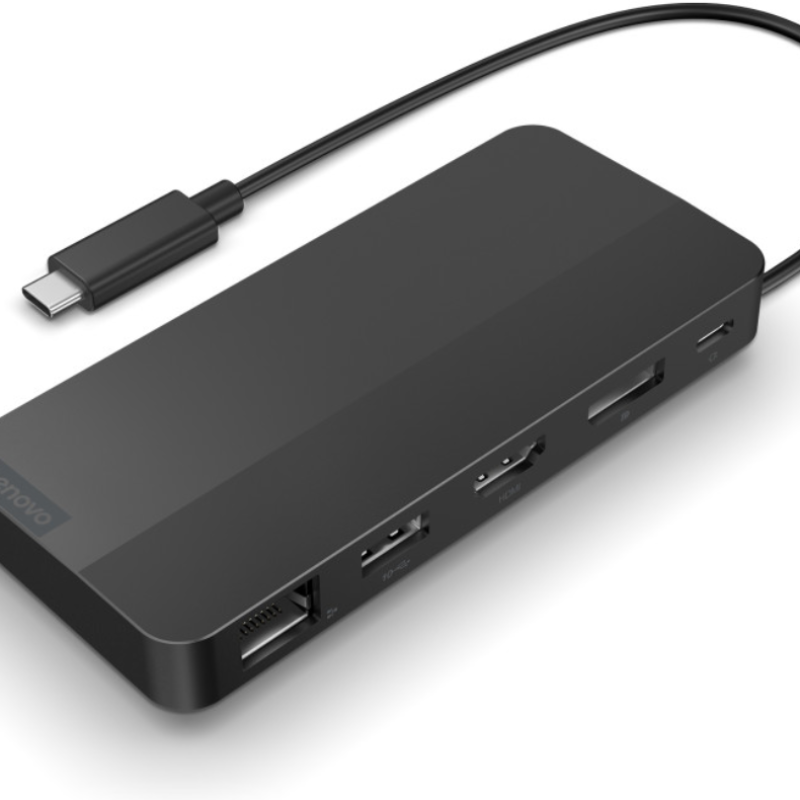 Lenovo USB-C Dual Display Travel Dock with 100W Adapter