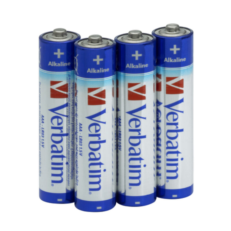 Verbatim AAA Alkaline Batteries 4Pk