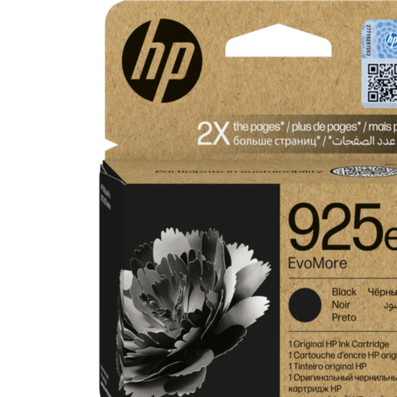 HP 925e EvoMore Black Original Ink Cartridge