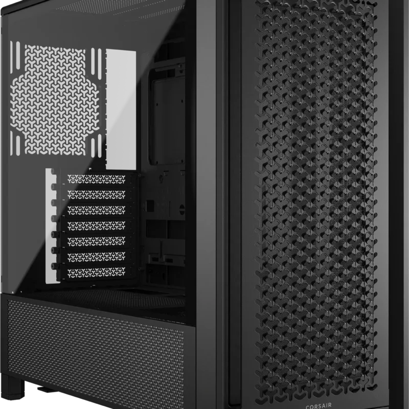 FRAME 4000D Black Mid-Tower PC Case; 2x 3.5” |  2x 2.5” Drive Bays; Up to 360mm Radiator compatible; No Fans