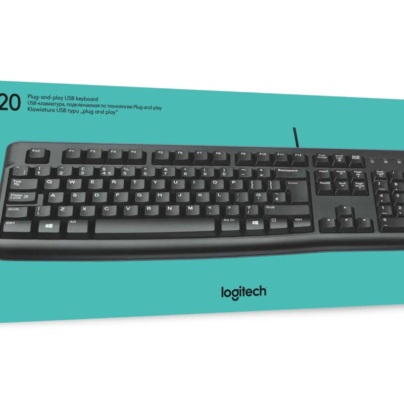 Logitech(R) K120 Corded Keyboard – USB