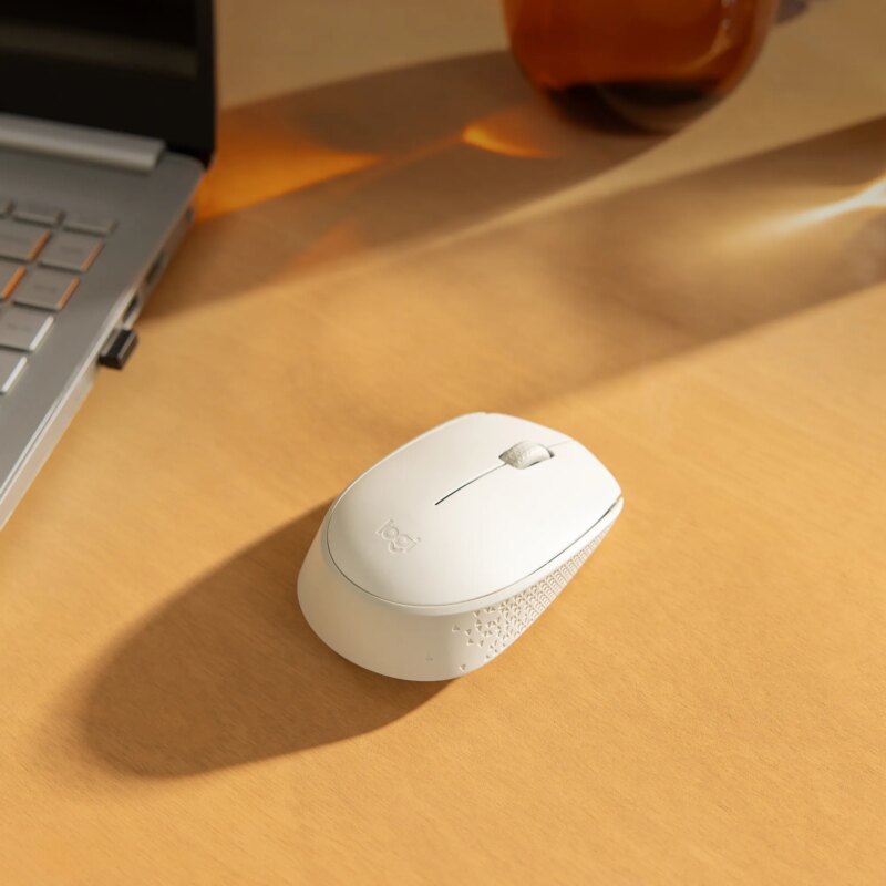 Logitech M171 Off-White Compact & Portable Wireless Mouse