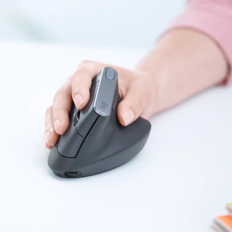 Logitech MX Vertical Advanced Ergonomic Wireless Mouse Grey