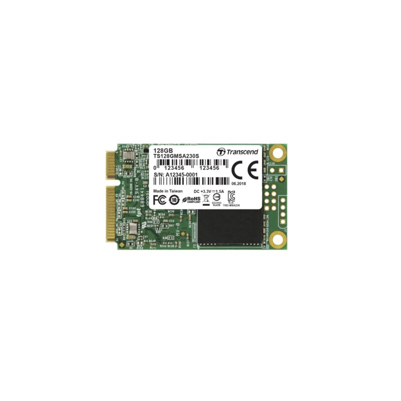 TRANSCEND 128GB MSA230S MSATA SSD – 3D TLC