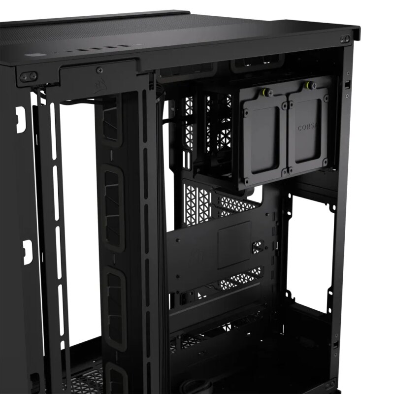 6500D Airflow Black Tempered Glass Mid-Tower; 2x 3.5” |  2x 2.5” Drive Bays; Up to 360mm Radiator compatible