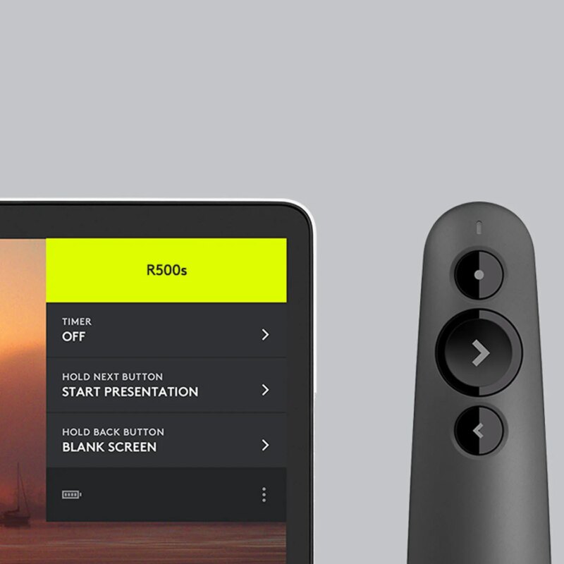 Logitech R500s Graphite Wireless & Bluetooth Laser Presentation Remote