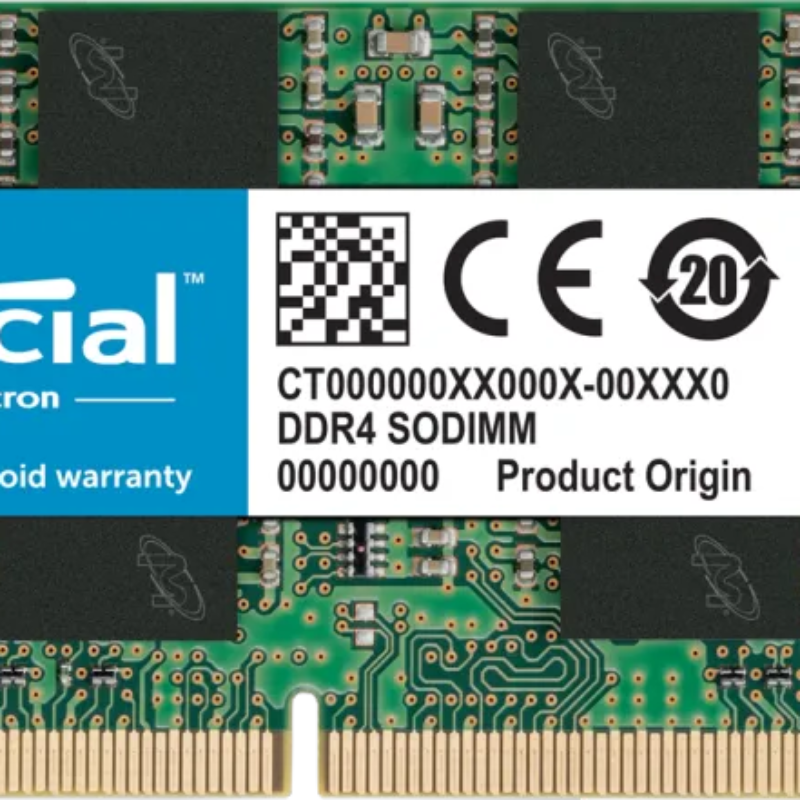 Crucial 16GB 3200MHz DDR4 SODIMM Notebook Memory