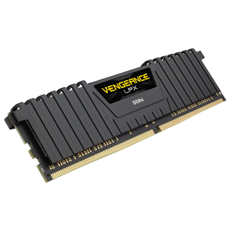 CORSAIR VENGEANCE® LPX 8GB (1 x 8GB) DDR4 DRAM 3200MHz C16 Memory Kit – Black.