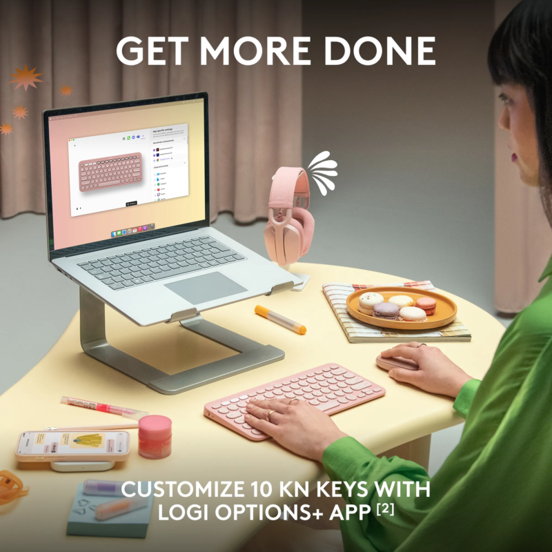 Logitech(R) Pebble Keys 2 K380s – Tonal Graphite