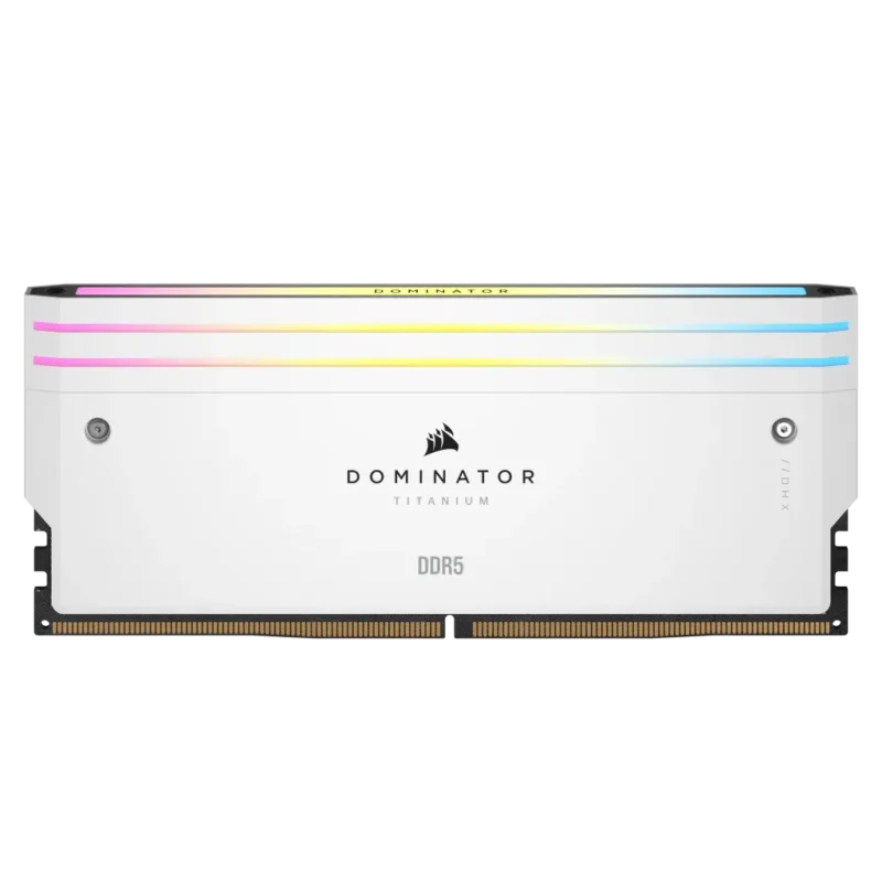 Corsair DOMINATOR TITANIUM 48GB (2 x 24GB) DDR5 7200 CL36-46-46-116 1.40V Intel XMP – WHITE