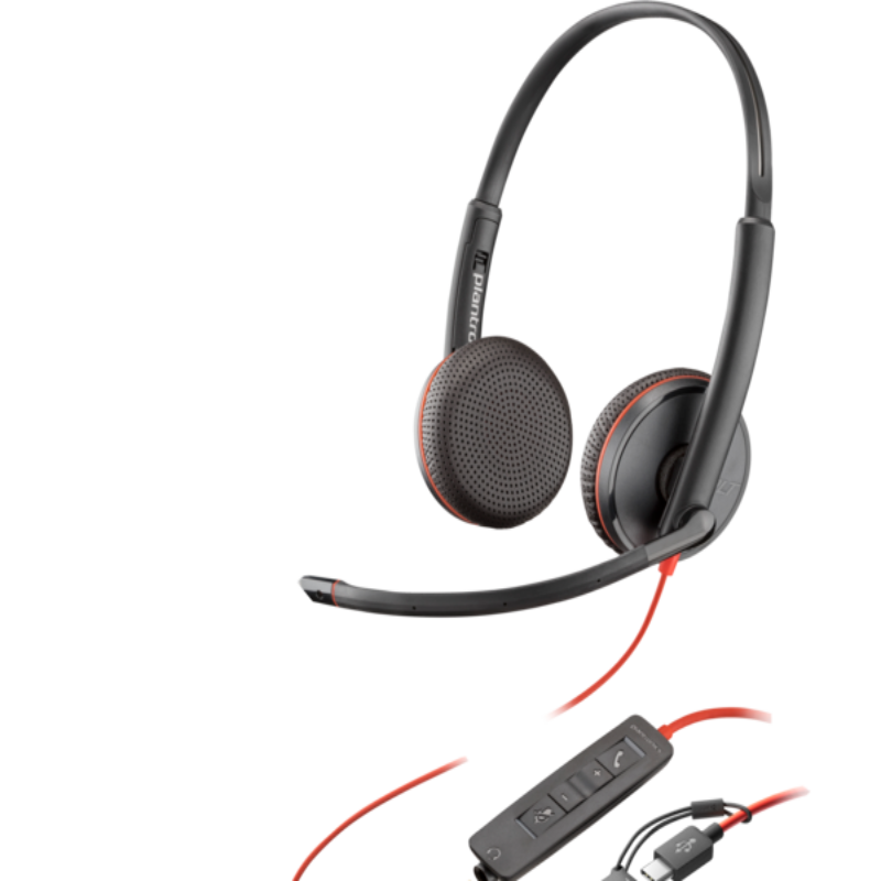 Poly Blackwire 3225 Stereo USB-C Headset Headset