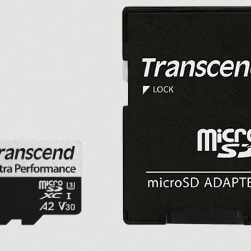 TRANSCEND 340S 64GB ULTRA PERFROMANCE MICRO SD UHS-I  U3 V30 A2 CLASS10 – READ 160 MB/S – WRITE 125MB/S – WITH SD ADPTOR