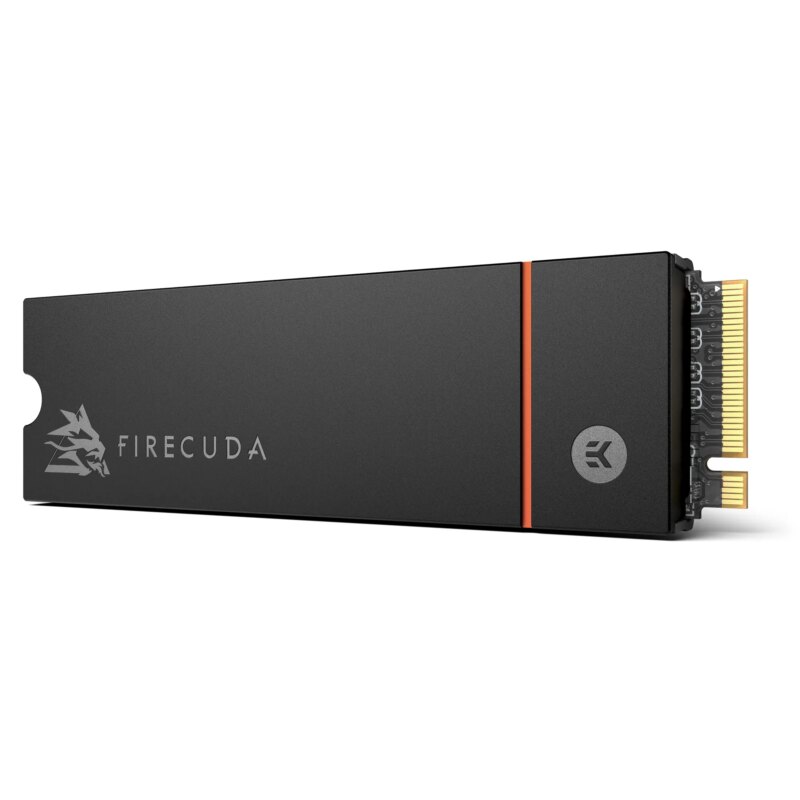 Seagate FireCuda 530 Heatsink, 2TB SSD, M.2 2280 PCIe 4.0 NVMe, Read/Write: 7,300 / 6,900 MB/s