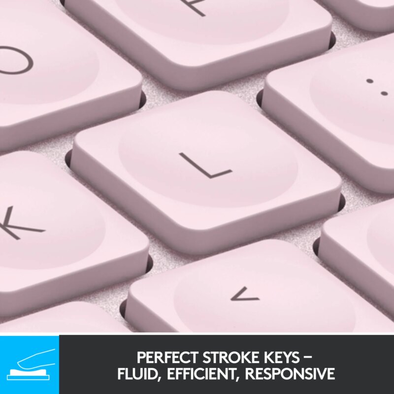 Logitech(R) MX Keys Mini Wireless Keyboard – ROSE
