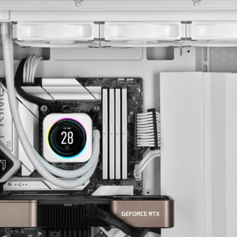 Corsair AF ELITE Series; AF140 ELITE WHITE; 140mm Fluid Dynamic Fan with AirGuide; Single Pack.