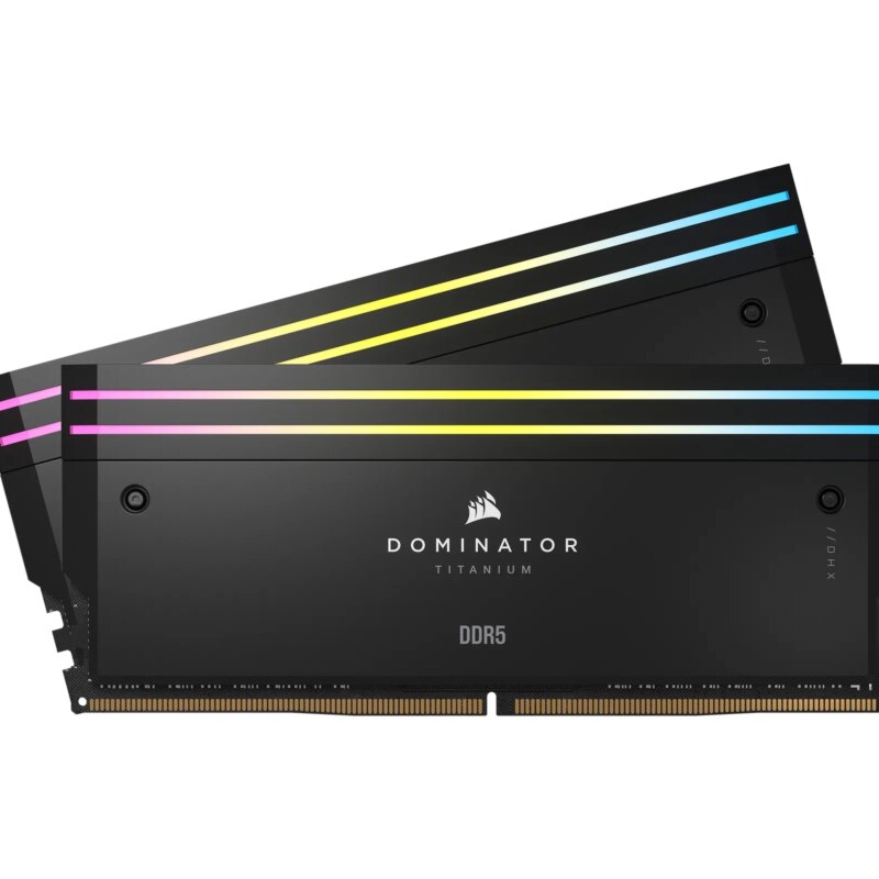 Corsair DOMINATOR TITANIUM 48GB (2 x 24GB) DDR5 7200 CL36-46-46-116 1.40V Intel XMP – BLACK