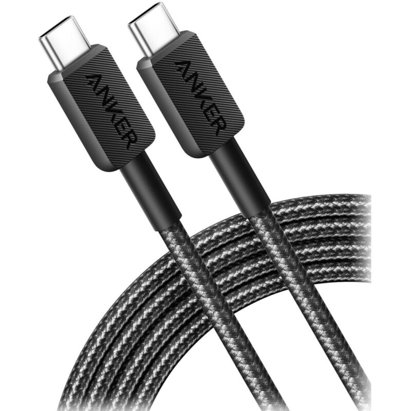 Anker 322 Type C to Type C Braided Cable 1.8m Black