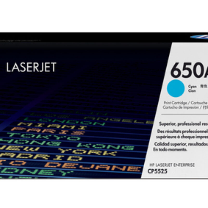 HP 650A Cyan Toner Cartridge
